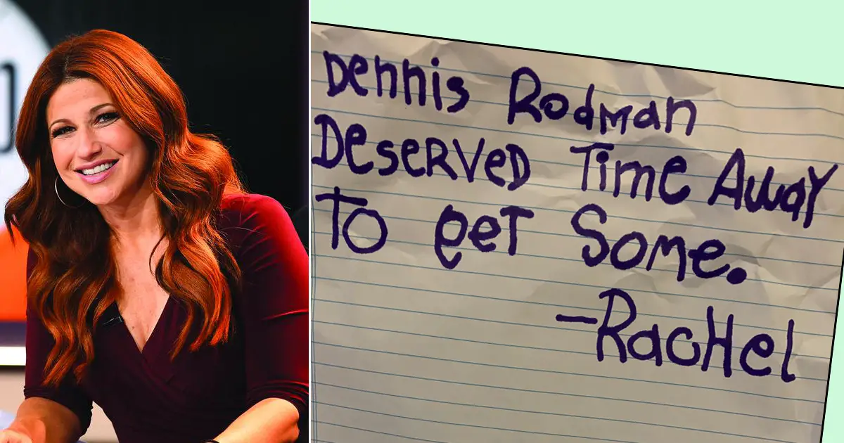 A young Rachel Nichols once wrote paper defending Dennis Rodman’s mid-season drug-fueled Vegas rampage