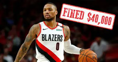 NBA fines Damian Lillard $40,000 for playing in Portland